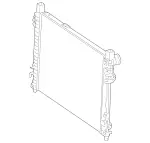 2035004803 - Radiator: Cooler for Mercedes-Benz Image