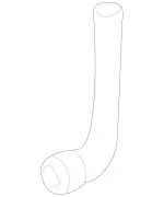 2036280369 - : Water Drain for Mercedes-Benz: 180C, C230, C240, C280, C32 AMG, C320, C350, C55 AMG, CLK320, CLK350, CLK500, CLK55 AMG, CLK550, CLK63 AMG Image