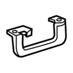 FS7Z5431406BC - Body: Grip Handle for Lincoln: MKX Image