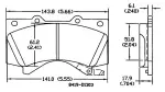 13051001 - : Disc Brake Pad Set for Lexus: LX570 | Toyota: Land Cruiser, Sequoia, Tundra Image