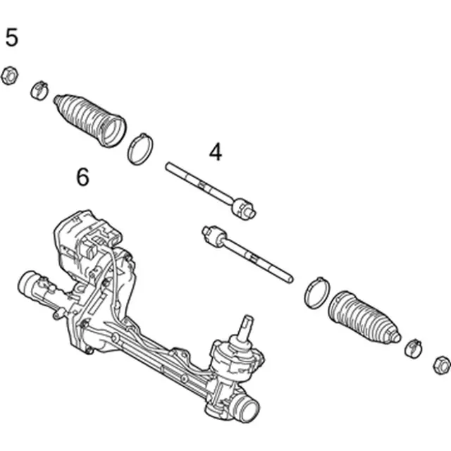 E5BZ3504AM - : Rack And Pinion Assembly for Ford Image
