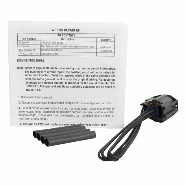 9U2Z14S411AKB - : Wire Assembly for Ford Image