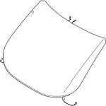 KT1Z5403100N - Body: Windshield for Ford: Transit Connect Image
