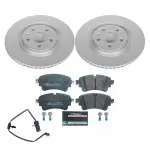ESK7431 - : Genuine Geomet Coated Rotors, ECE-R90 Brake Pads + Hardware Kit for PowerStop Image