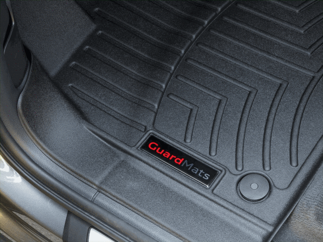 thumbnail image 2 of Lengenfelder Rubber Floor Mats For Audi A4 B8 – Anthracite, Original Arm Panel Fit 2 of 6