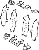 D108M4GA0J - : Hardware Kit-Front Disc Brake Pad for Infiniti Image