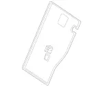 25392401009J28 - Body: Seat Back Panel for Mercedes-Benz Image