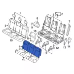 CK4Z9966800AE - : Seat Back Pad for Ford: Transit-150, Transit-250, Transit-350, Transit-350 HD Image