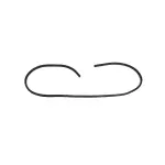 55112355AC - Body Sheet Metal Except Doors: Door Opening Weatherstrip, Right &amp; Left for Mopar Image