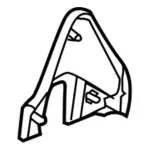 8A8Z74666L76AA - : Latch Cover for Ford: Explorer, Police Interceptor Utility Image