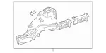 2176103600 - Body: Rear Rail Assembly for Mercedes-Benz Image