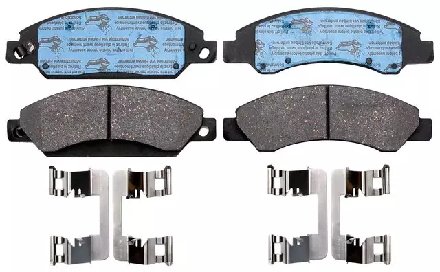 19366006 - : Enhanced Performance Semi-Metallic Front Disc Brake Pad Set (Police) for GM Image