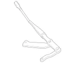 2228200644 - Electrical System: Wiper Arm for Mercedes-Benz Image