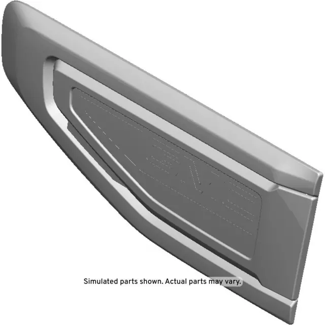 84719437 - : Bright Chrome Front Driver Side Fender Ornamentation Vent for GMC: Yukon, Yukon XL Image