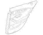 25373015033E35 - Body: Door Trim Panel for Mercedes-Benz Image