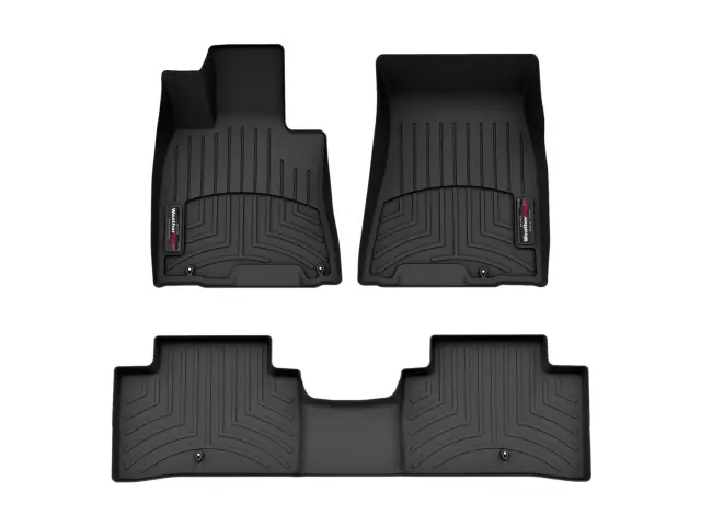 44169713 - : Black FloorLiner™ DigitalFit®, 1st &amp; 2nd Row for WeatherTech Image