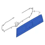 NZ6Z6042006G - Body: Back Glass for Ford: Maverick Image