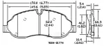 13054298 - Brake: Disc Brake Pad Set for OmniParts Image