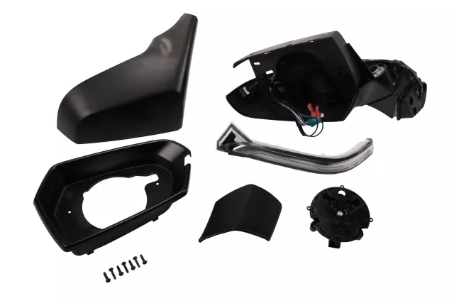 Driver Side Door Mirror Kit with Actuator, Cover, Bezel, and Bolts - GM (23240305)