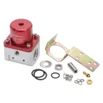 174051 - : Carbureted Adjustable Bypass Fuel Pressure Regulator (180 GPH) in Red Finish for Edelbrock Image