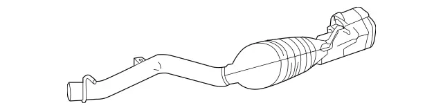 2074904721 - Exhaust System: Exhaust Line for Mercedes-Benz: E550 Image image