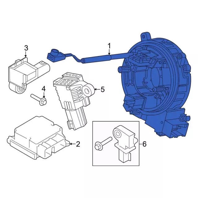 PC3Z14A664B - Electrical: Clock Spring for Ford: F-250 Super Duty, F-350 Super Duty, F-450 Super Duty, F-550 Super Duty Image