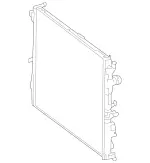 995003303 - Radiator: Radiator for Mercedes-Benz: E300, E43 AMG, GLC300, GLC43 AMG, GLC63 AMG, Maybach S550, Maybach S560, Maybach S600, Maybach S650, S450, S550, S550e, S560, S600, S63 AMG, S65 AMG Image