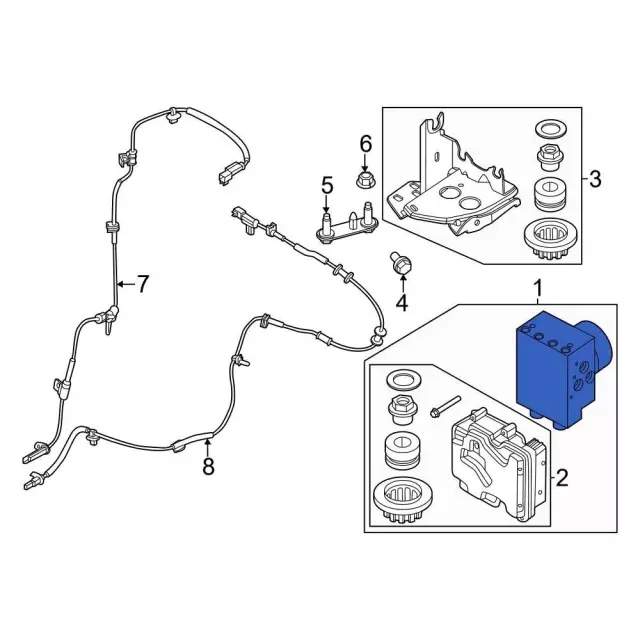 RC3Z2C215A - : Modulator Valve for Ford: F-250 Super Duty, F-350 Super Duty, F-450 Super Duty, F-550 Super Duty Image