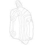 24202283 - Brakes: Parts Kit, Brake Caliper for Mercedes-Benz: CL500, E320, E500, S430, S55 AMG, SL500 Image