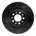 63316013L - : DFC Brake Rotor - Drilled and Slotted - Black for DYNAMIC FRICTION Image