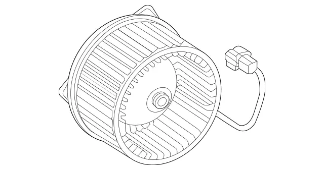 999069902 - Heating and Ventilation: Blower for Mercedes-Benz: GLS450, GLS580, GLS63 AMG, Maybach GLS600 Image image