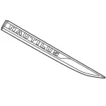 KA1Z16228AA - Body: Nameplate for Lincoln: Nautilus Image
