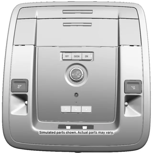 84456850 - Body: Roof Console for Cadillac: Escalade, Escalade ESV | Chevrolet: Suburban, Tahoe | GMC: Yukon, Yukon XL Image