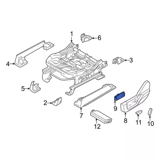 PL3Z14A701AA - Body: Seat Switch for Ford: F-150 Image