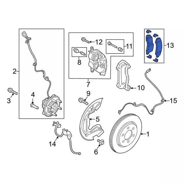 ML3Z2200E - Brakes: Brake Pads for Ford: F-150 Image