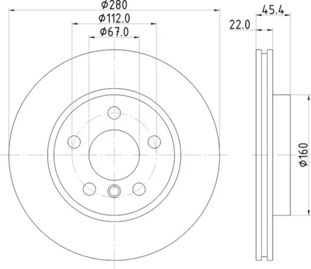 355123481 - : Disc Brake Rotor for Hella Pagid Image