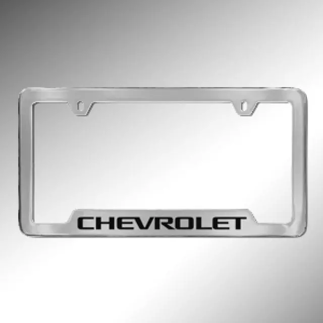 License Plate Frame, Slim, Chrome - GM (19368100)