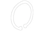 2019941641 - Rear Axle: Retaining Ring for Mercedes-Benz: 180C, 190, 190D, 190E, 200, 200D, 260E, 280E, 300CE, 300D, 300E, 300SL, 300TD, 300TE, 400E, 500E, 500SL, 600SL, B Electric Drive, B250e, C220, C230, C240, C280, C32 AMG, C320, C350, C43 AMG, C55 AMG, CLA250, CLK320, CLK350, CLK430, CLK500, CLK55 AMG, CLK550, CLK63 AMG, E420, E430, GLA250, SL320, SLK230, SLK280, SLK300, SLK320 Image