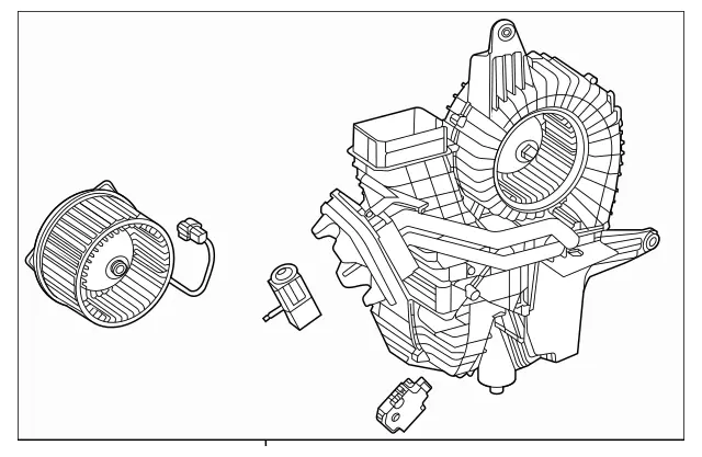 1678302704 - Heating and Ventilation: Air Conditioner Box for Mercedes-Benz: GLS450, GLS580, GLS63 AMG, Maybach GLS600 Image image