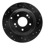 63303033R - : DFC Brake Rotor - Drilled and Slotted - Black for DYNAMIC FRICTION Image