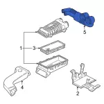 F3UZ9B659F - Engine: Air Duct for Ford Image