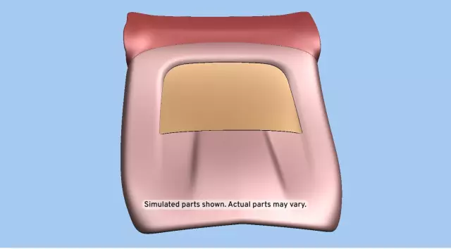 23392541 - : Jet Black Passenger Seat Back Cushion Finish Panel for GM Image