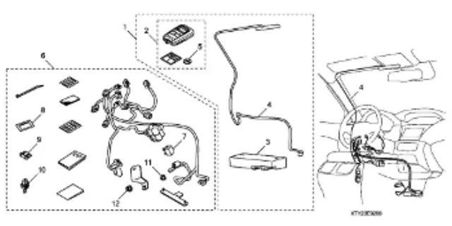 8E92TY2200 - Security: Remote Engine Start System II Attachment for Acura Image