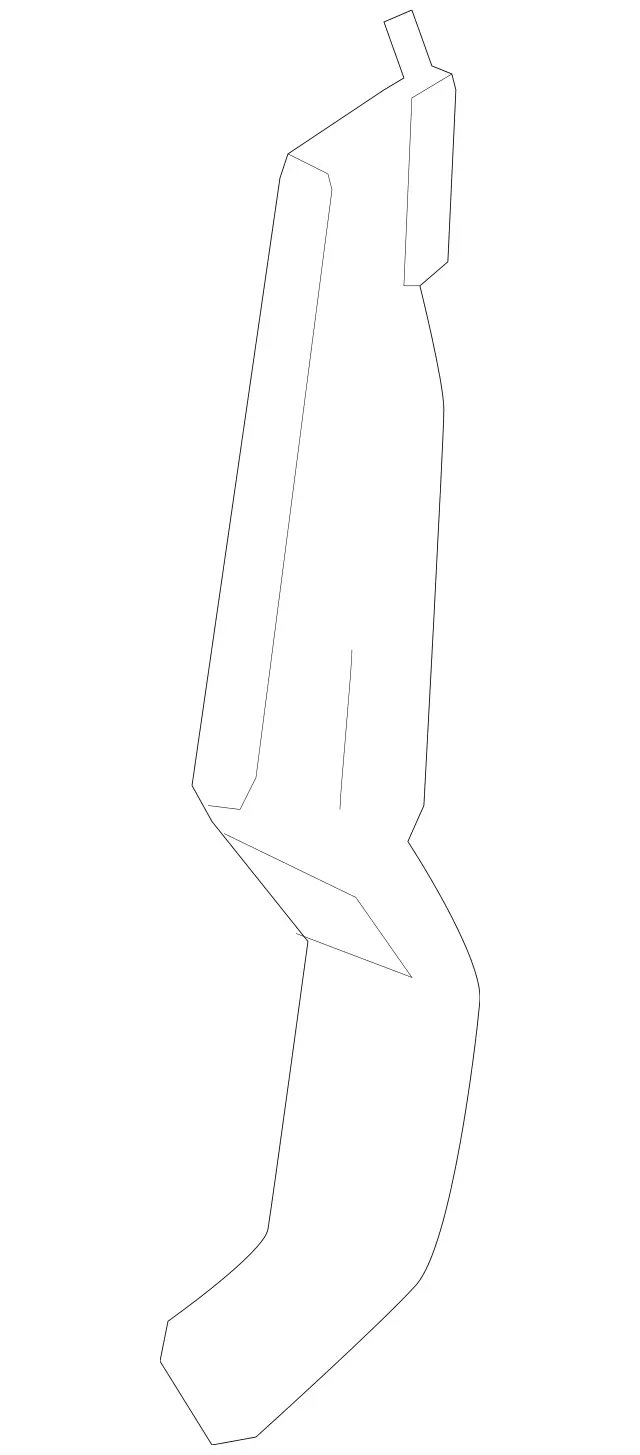 2518310600 - Heating and Ventilation: Air Duct for Mercedes-Benz: R320, R350, R500 Image