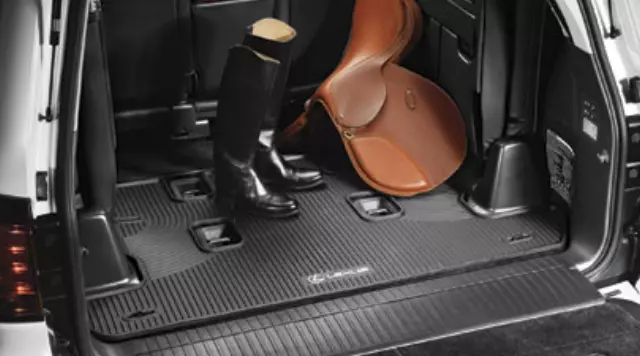 PT9086010202 - Interior: All Weather Cargo Mat - Black With Rear AC for Lexus: GX460 Image