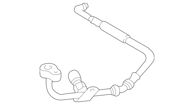 2038303015 - Heating and Ventilation: Piping for Mercedes-Benz: C230, C280, C350, CLK350 Image image