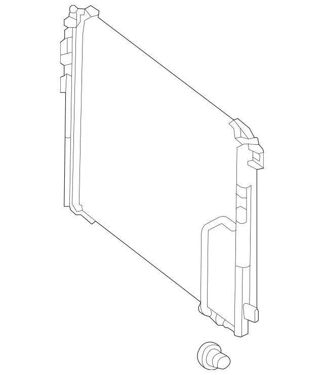 995001554 - : A/C Condenser for Mercedes-Benz Image