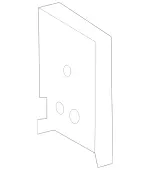 1638890090 - Attachment Parts: Spacer Piece for Mercedes-Benz Image