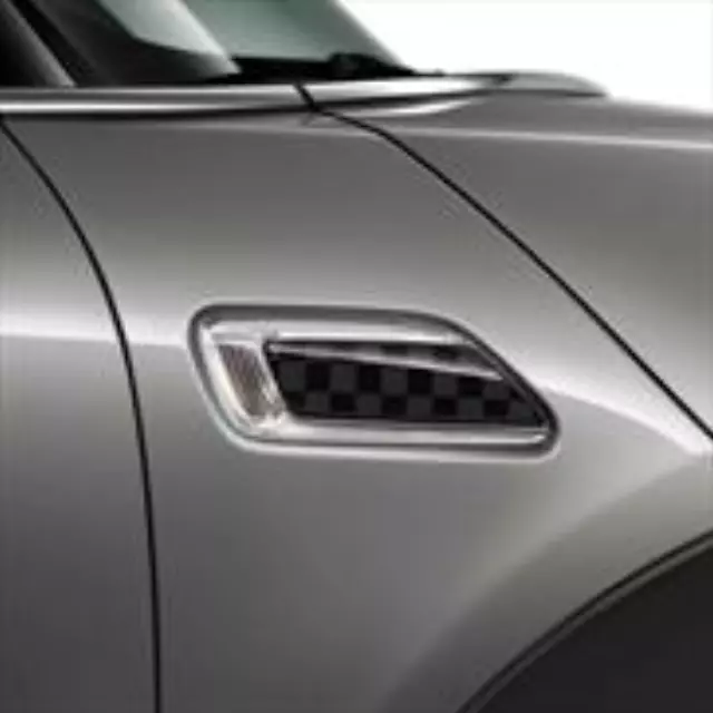 51142365737 - Exterior: Checkered Side Scuttle - Black/Grey for Mini Image