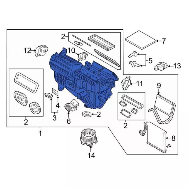 K2GZ19B555AE - : Case Assembly for Ford: Edge Image